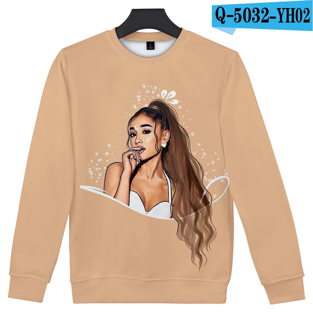 Ariana Grande, 3D принт, женская и мужская одежда,,, повседневные, Harajuku, крутые толстовки, кофты, топы размера плюс 4XL - Цвет: 3D