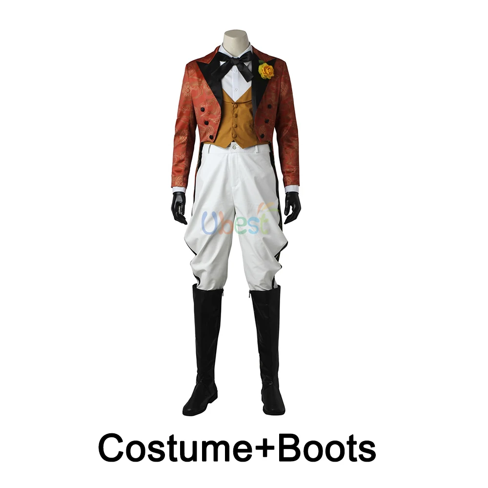 Готический Джером Валеска Джокер Косплей Костюм ручной работы - Цвет: Costume With Boots