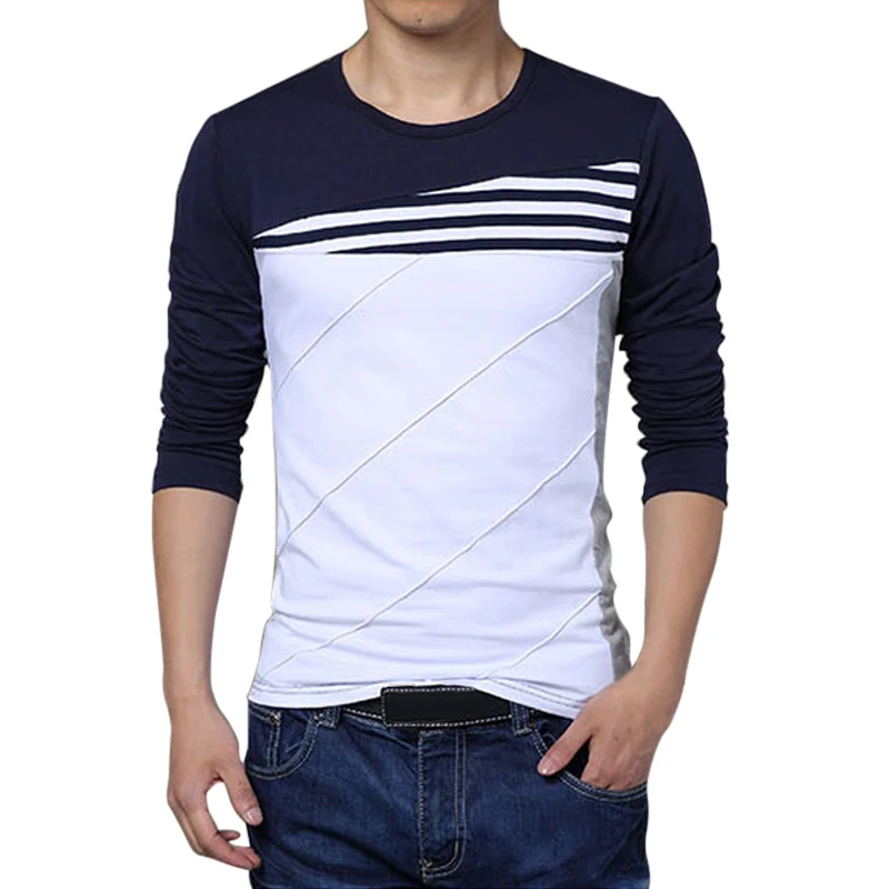 Лидер продаж 2017 новые брендовые модные футболки с длинными рукавами и круглым