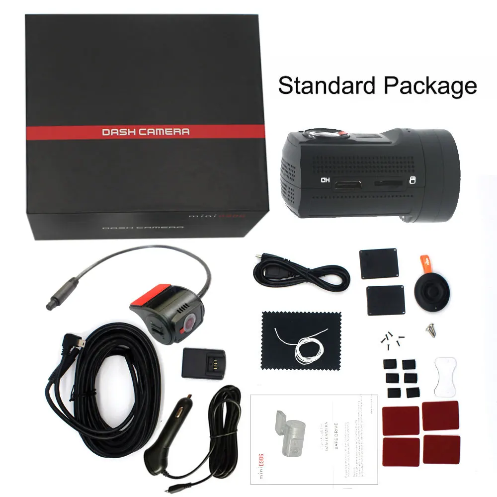Standard Conkim DVR с 2 камерами Novatek 96663 Автомобильный видеорегистратор Mini0906 1080P Full HD камера заднего вида gps видеорегистратор Двойной объектив Регистратор - Название цвета: Standard