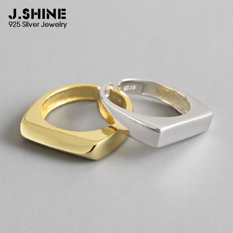 Минималистичное кольцо JShine из стерлингового серебра 925 пробы обручальные