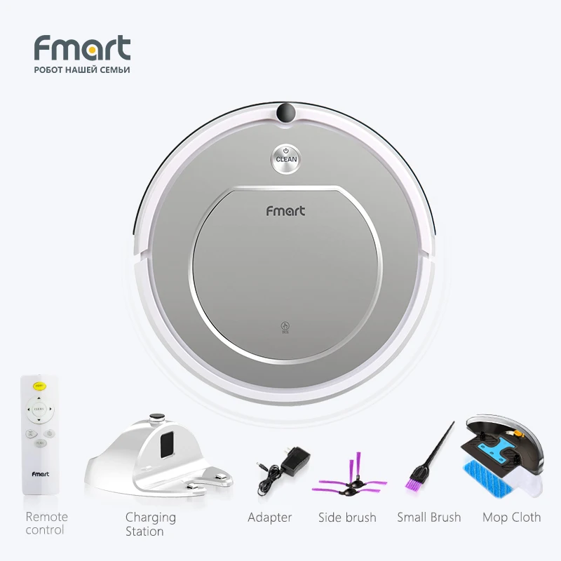 Робот-пылесос FMART FM-R330 с функциями уборки волос и шерсти. | Бытовая техника