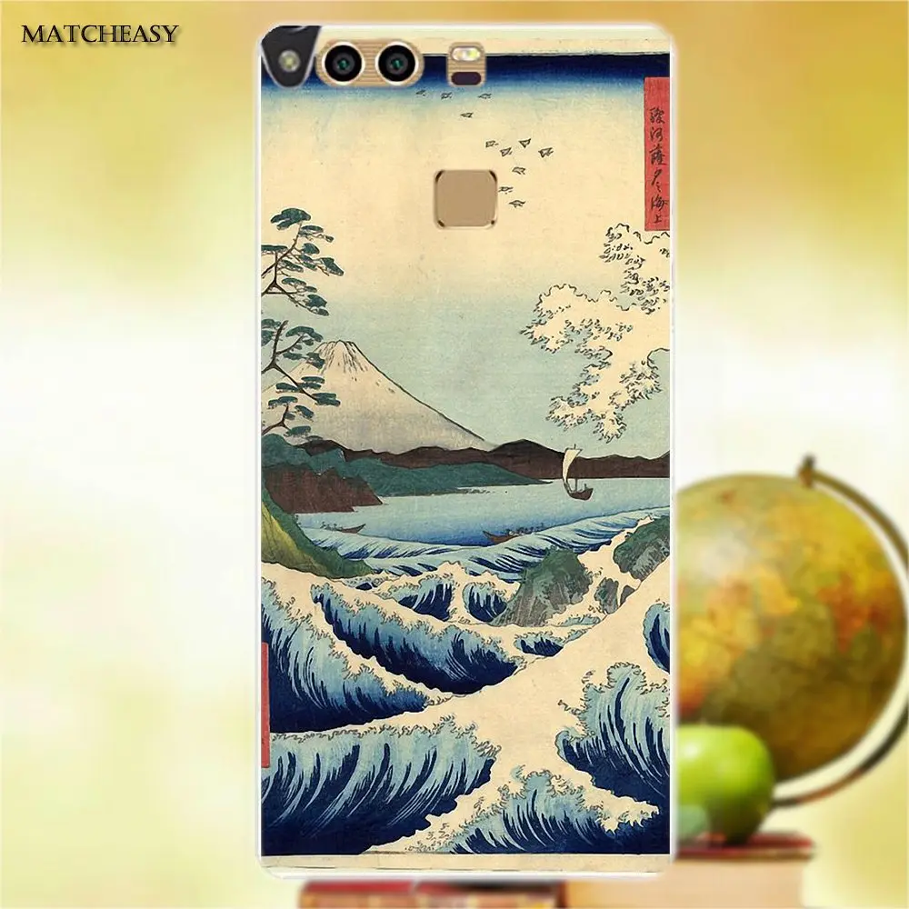 Полная большая волна от канагавы Япония приливная вода для Huawei G7 G8 Honor 5A 5C 5X 6 6X 7 8 V8
