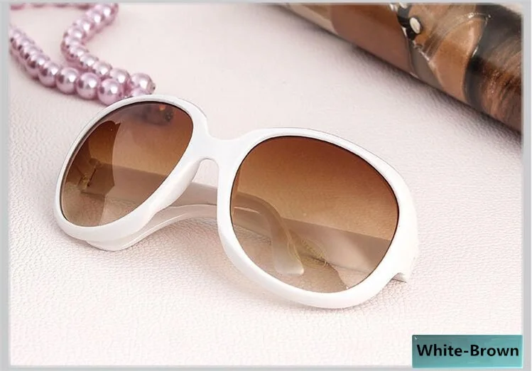 Ретро Классические солнцезащитные очки для женщин овальной формы Oculos De Sol Feminino Модные солнцезащитные очки для женщин брендовая дизайнерская цена солнцезащитные очки для девочек - Цвет линз: White-Brown