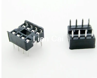 

60 шт./лот 8 Pin DIP квадратное отверстие IC розетки адаптер 8 Pin шаг 2,54 мм разъем