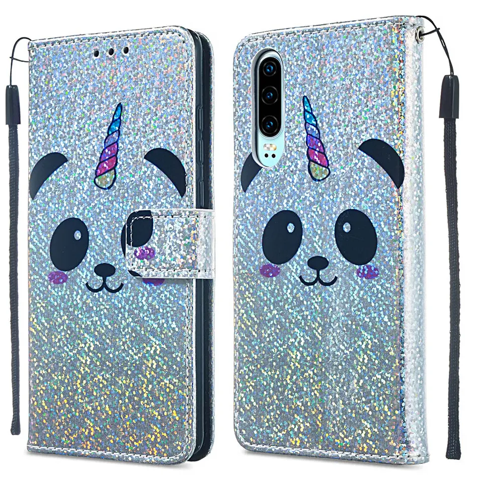 Роскошный блестящий флип-чехол для huawei Honor Play 8A 10Lite Y6 Y7 Prime P30 Pro mate 20 Lite кожаный чехол-накладка E03Z