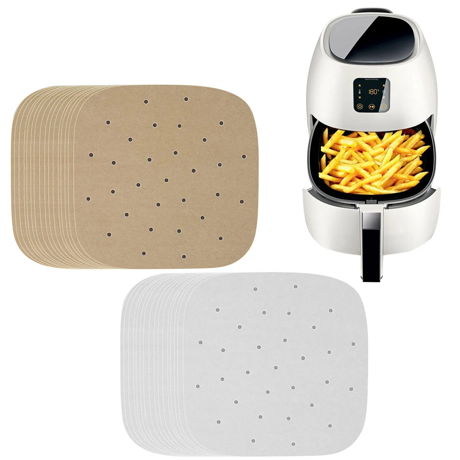 Behogar 100 шт. Жаростойкие антипригарные пергаментные листы для выпечки лист бумаги