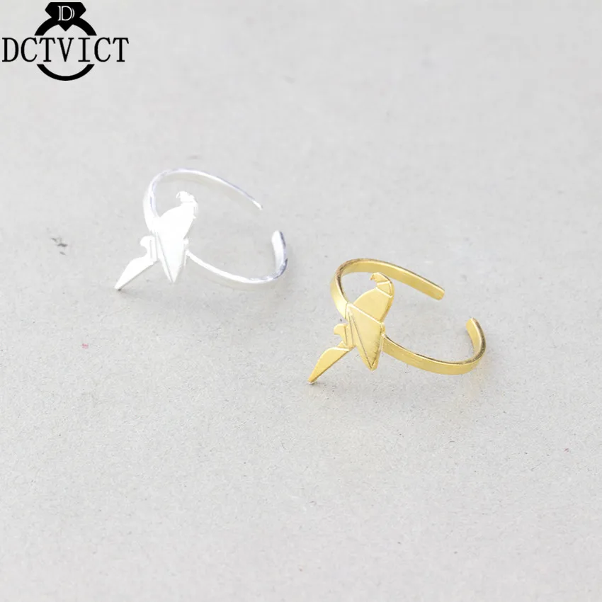 Великолепная сказка оригами попугай Кольца для Для женщин мужчин Jewelry