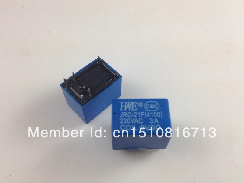 10 шт. миниатюрное реле PCB JRC-21F 4100 DC 3V 6 контактов | Обустройство дома