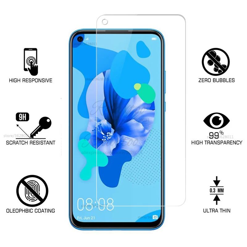 Полное покрытие закаленное стекло для Huawei P20 Lite 2019 Защитная пленка экрана hauwei huawey