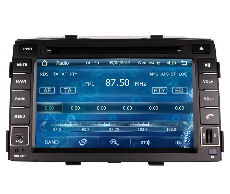 7 дюймовый автомобильный DVD плеер с GPS (опционально) аудио радио стерео USB/SD AUX BT/TV