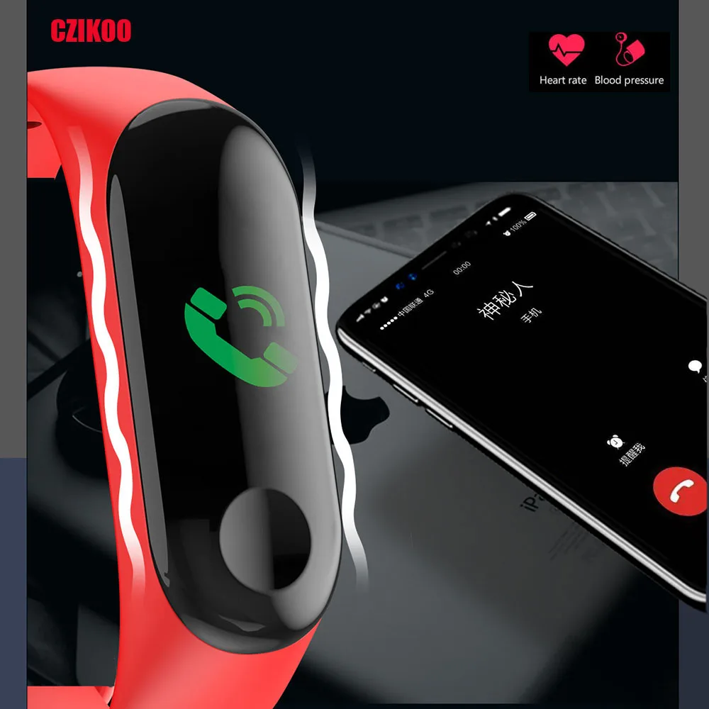 Умный Браслет измерение артериального давления монитор сна спортивные Смарт
