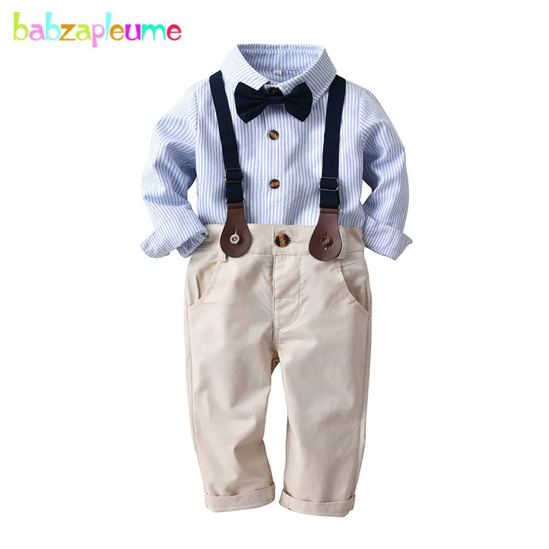 Весенне-осенняя модная детская одежда для мальчиков от 1 до 4 лет джентльмена