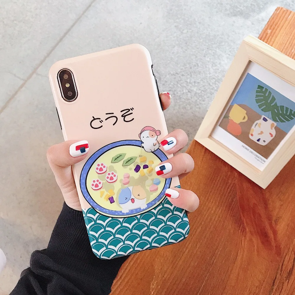 COPEONE Carton Case For iPhone 7 Plus 6 6s 8 Soft TPU Back Cover Capa for X XS XR XSMAX Full Protective |