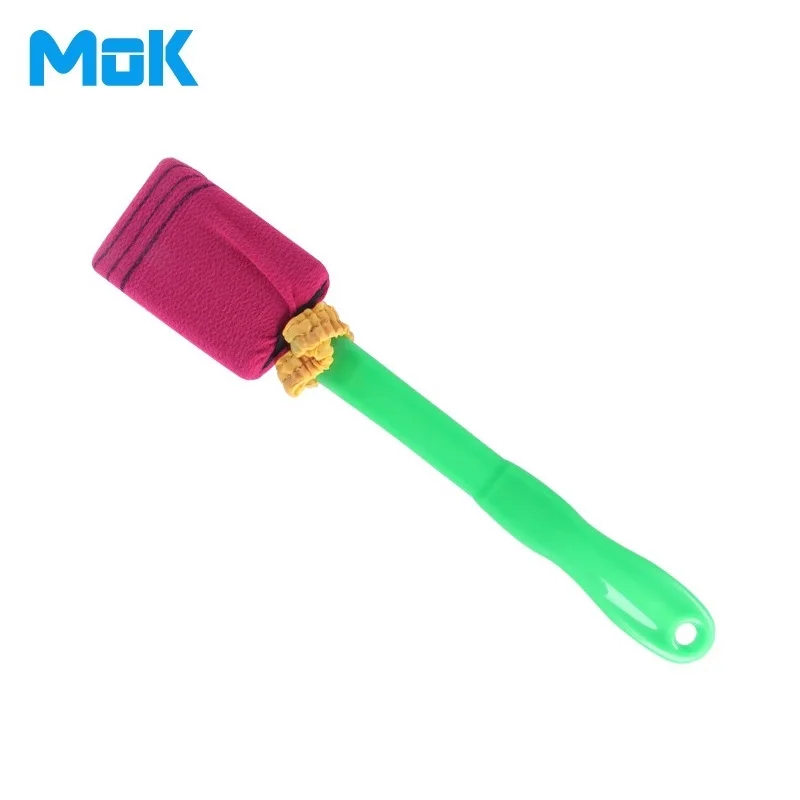 Съемная нейлоновая сетчатая щетка из микрофибры для ванной пластиковая длинная