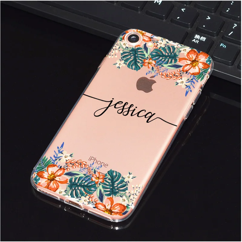 Чехол для iPhone 11 Pro XS XR Max 5 5S SE 6 6s 7 8 Plus X Цветочный Мягкий Силиконовый ТПУ
