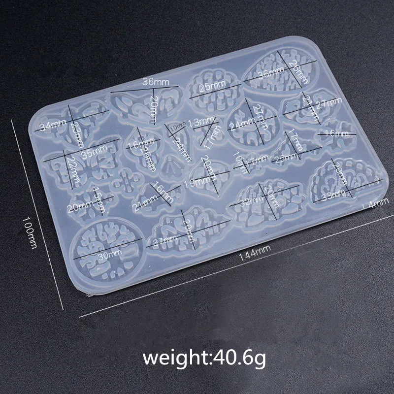 1 шт. прозрачный силиконовый пресс форм Ретро стиль пустотелые серьги с подвеской