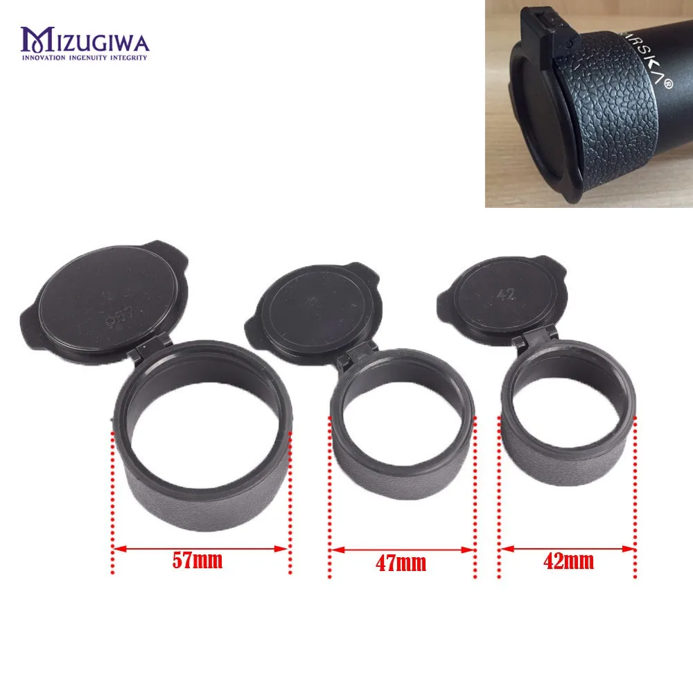 Rifle Scope Hunting Gun Caliber Mount Quick Flip Spring Up Open Lens Cover Cap Eye Protect Objective Pistol Airsoft | Спорт и