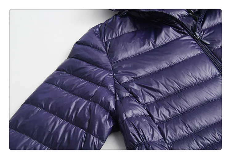 Новинка Осень Зима размера плюс 3XL-6XL пуховик женский ультра светильник белый утиный пух куртки с капюшоном ветрозащитная женская верхняя одежда Mw110