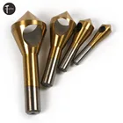 1 шт. 681012 мм устройство для снятия фаски с наклонным отверстием Сверло HSS устройство для раковины с винтовым отверстием для ПВХ пластины сверлильный инструмент для снятия фаски