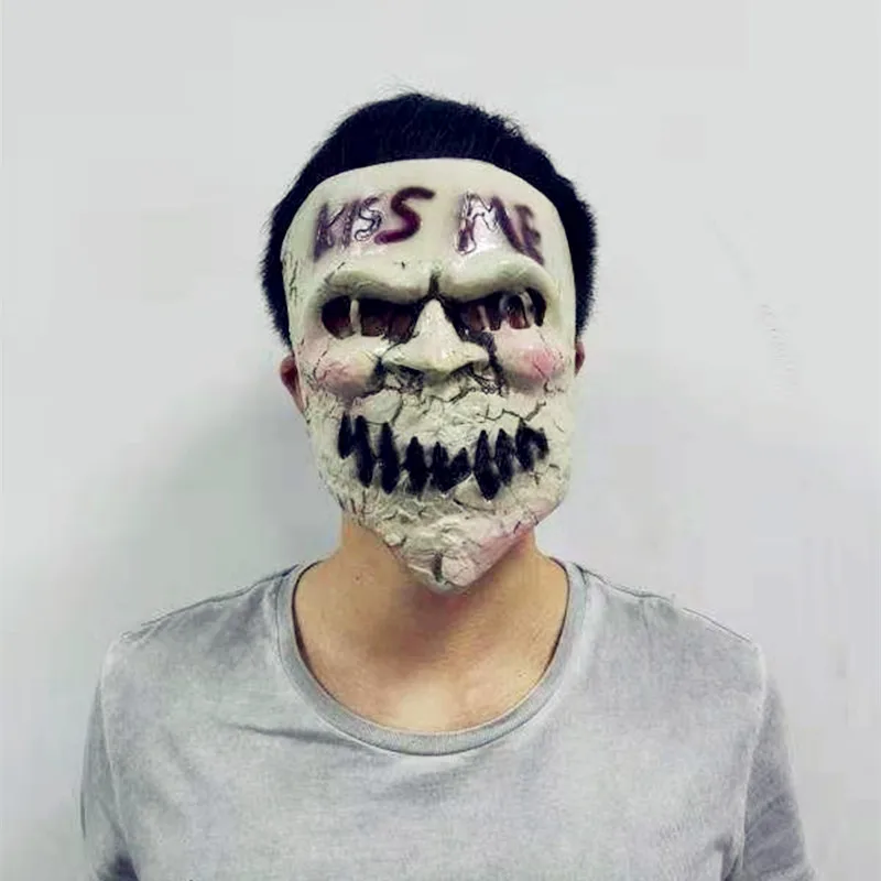 Новая латексная маска Kiss Me The Purge страшная ужасов халовин череп из латекса для