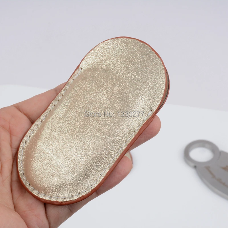 

Gold Sand Lambskin Leather Cigar Cutter Case Cigar Cutter Pocket For Depth Cigar Aficionado