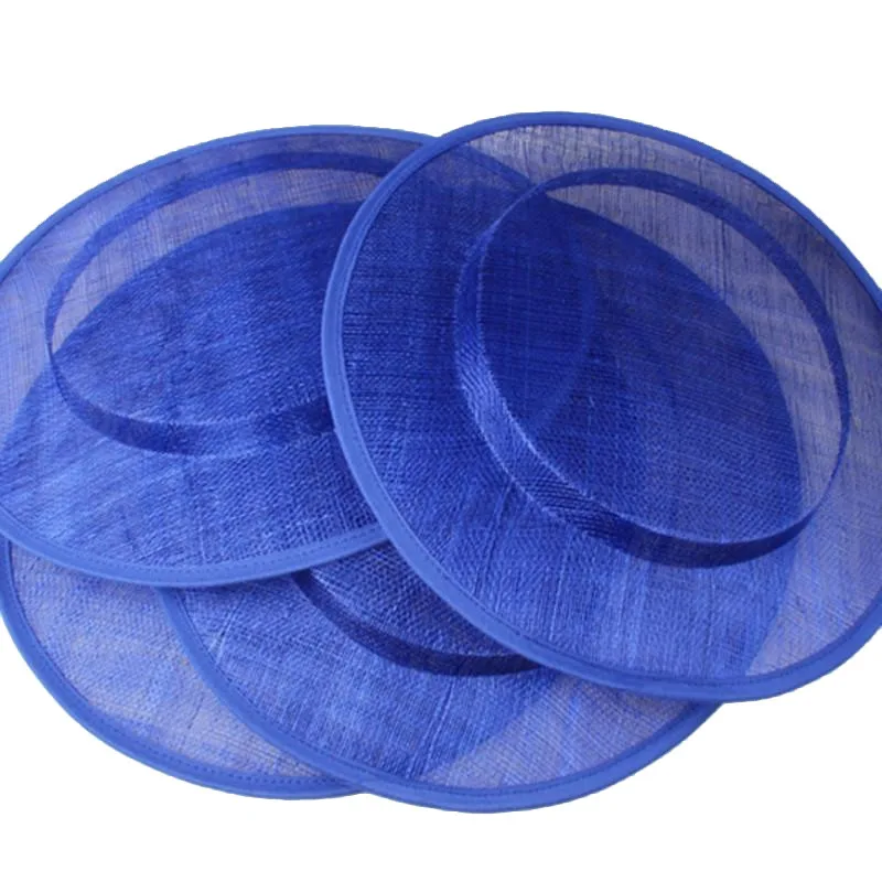 

31CM Royal Blue Sinamay Fascinator Base Big Size Hats DIY Fascinator Hair Accessories Cocktail 6Pieces/LotMYQH26RO Free Shipping