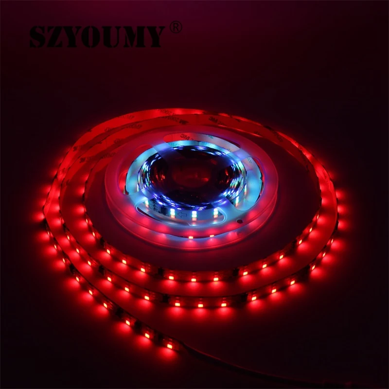 SZYOUMY 2017 Новый 2835 красный зелёный синий светодиодный одов/м три ряда с 180 IC Dream
