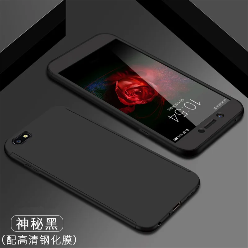 Закаленное стекло + 360 Полное заднее покрытие чехол на Y5 Prime 2018 для huawei Y6 2019 задняя