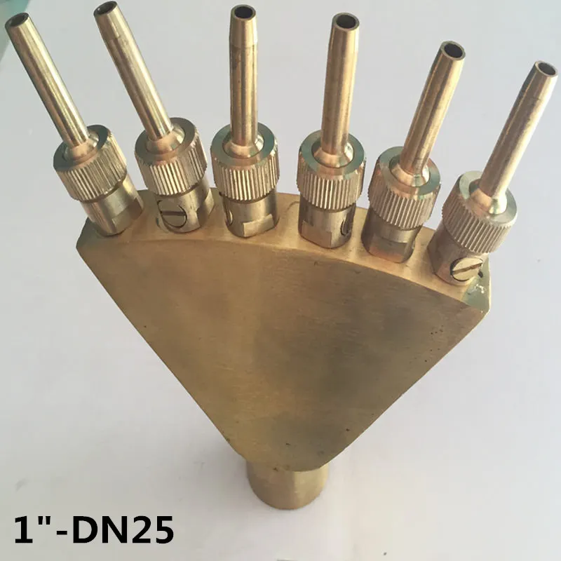 DN25 " 1,5" латунь Blossom Тип фонтанные насадки бассейн пруд Спрей головы - Цвет: DN25