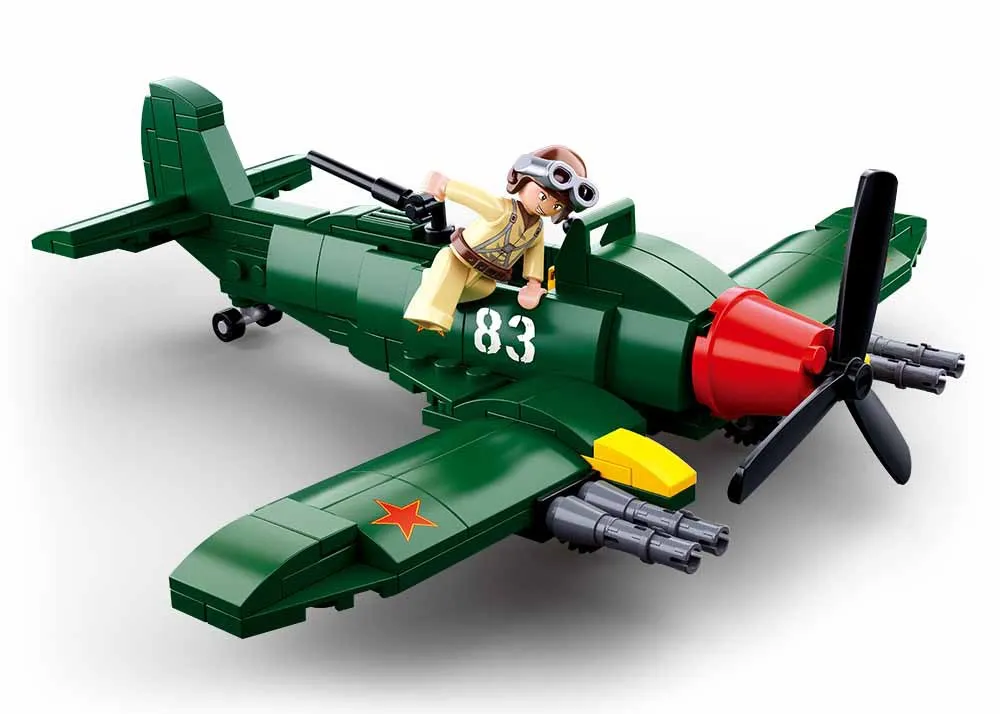 2 мировая война Советская ил штурмовики модель истребителя строительные блоки