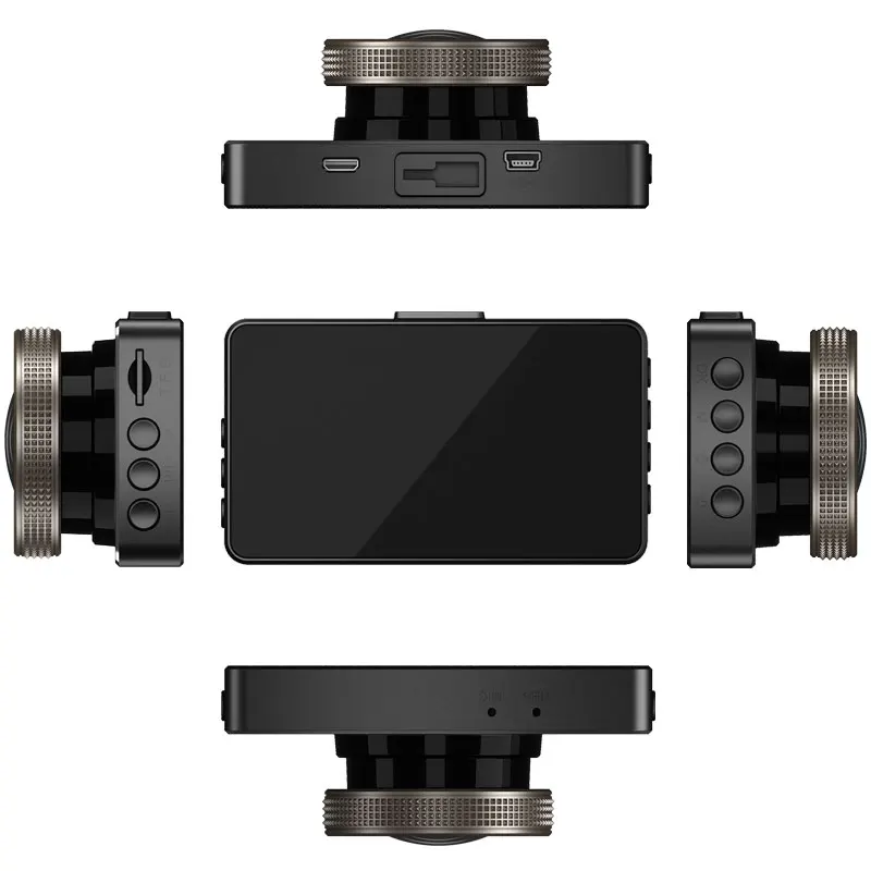 Большая скидка Автомобильный видеорегистратор 3 0 дюймов HP 1080P с двумя