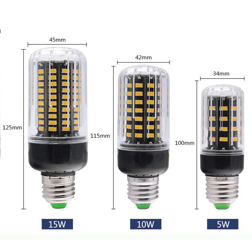 Крытый 5736 лампы SMD LED светодиодные кукурузы лампа E27 ночь светодиодная для