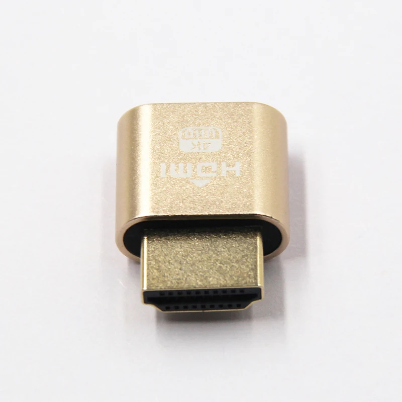 Адаптер Виртуального дисплея VGA HDMI DDC EDID фиктивная вилка без головки запорная
