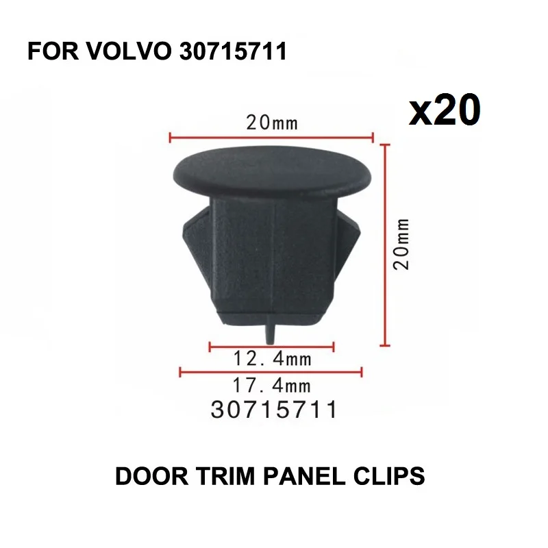 

NEW! x20pcs For VOLVO OEM 11-16 S60 Trunk Lid Trim Clip 30715711 HOT Door Trim Panel Clips