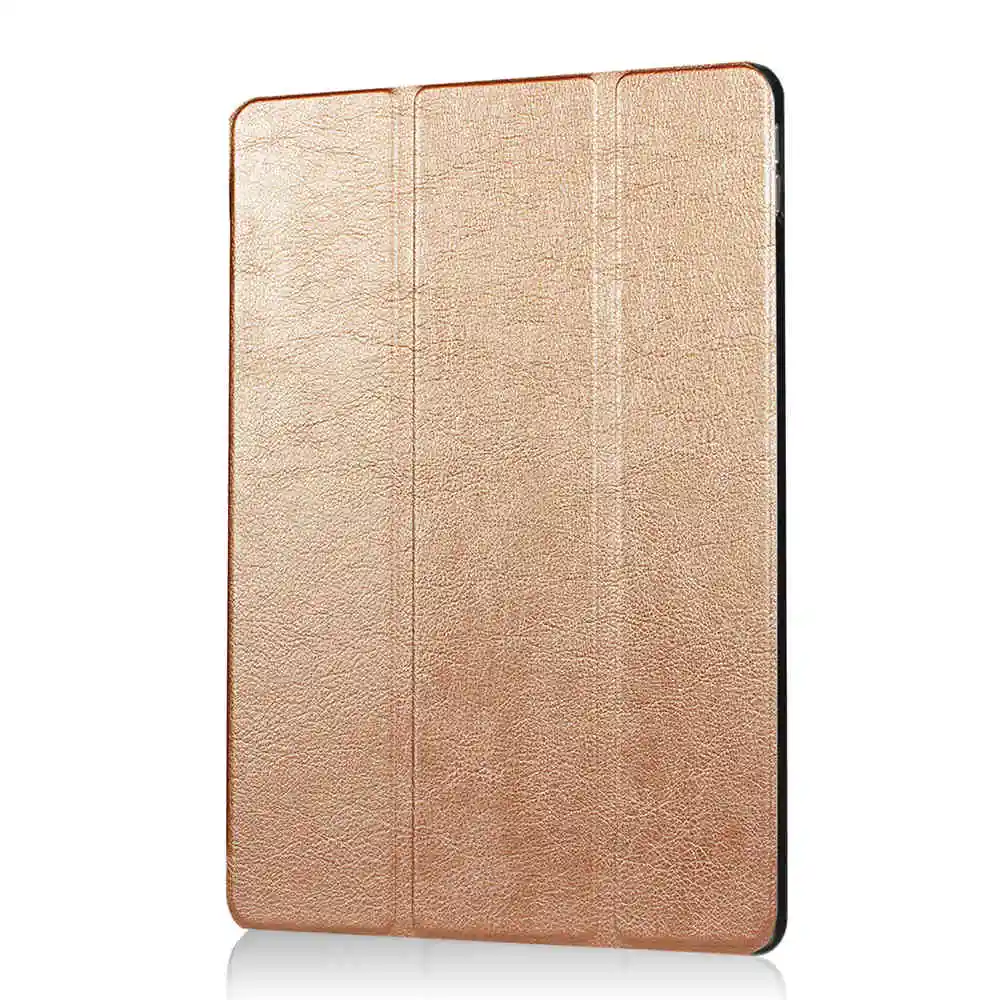 Gold Case Для iPad Pro 10,5 Премиум портативная тонкая перезаряжаемая 7 цветов светодиодный клавиатура с подсветкой Беспроводная Bluetooth клавиатура чехол - Цвет: Gold Case