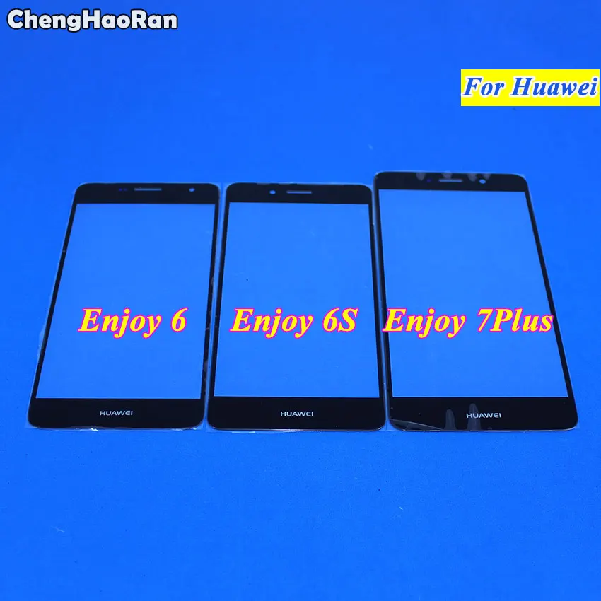 Переднее стекло ChengHaoRan для Huawei Enjoy 6 6s 7plus 5 0 дюйма сенсорный ЖК экран внешняя