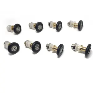 Набор из 8 роликов для душевой двери, направляющие, колеса, Съемники 25 мм