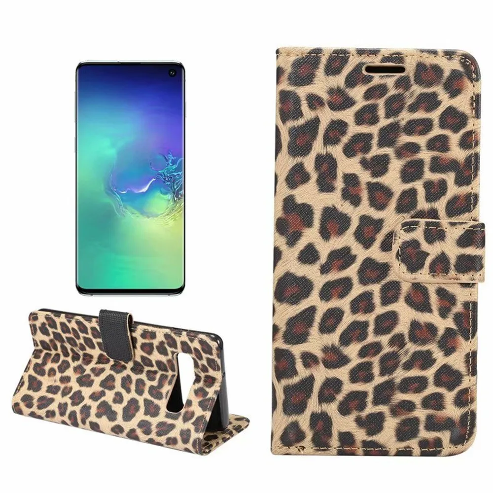 Для samsung Galaxy S10E S10 Plus S9 S8 кожаный чехол-книжка с леопардовым принтом чехол-кошелек для samsung Note 10+ 10 Pro 9 8 чехол