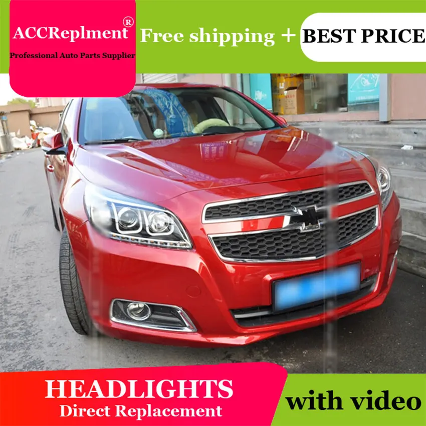 Автомобильный Стайлинг светодиодная фара для Chevrolet Malibu фары 2011-2014 drl светодиодные