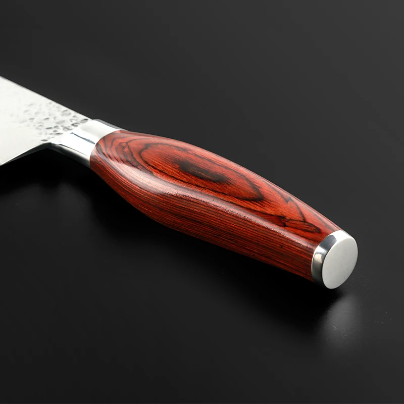 Нож шеф повара FINDKING дамасский стальной нож 8 дюймов с цветной деревянной ручкой 67