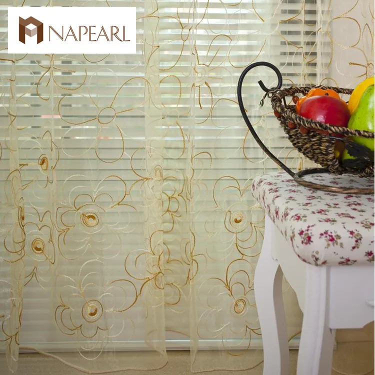 NAPEARL Бесплатная доставка скрининг окна гостиная шторы деревенский органза
