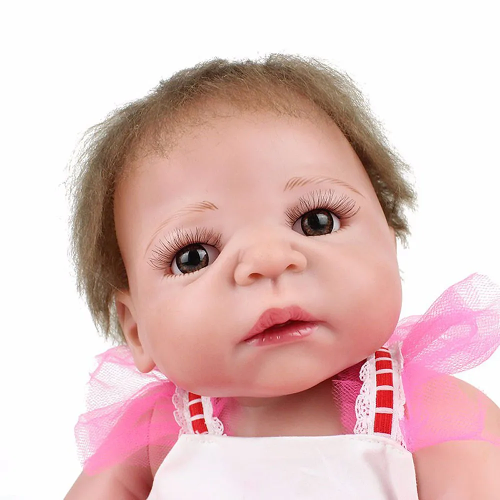 NPKDOLL 22 дюйма 55 см полностью виниловые силиконовые куклы для новорожденных