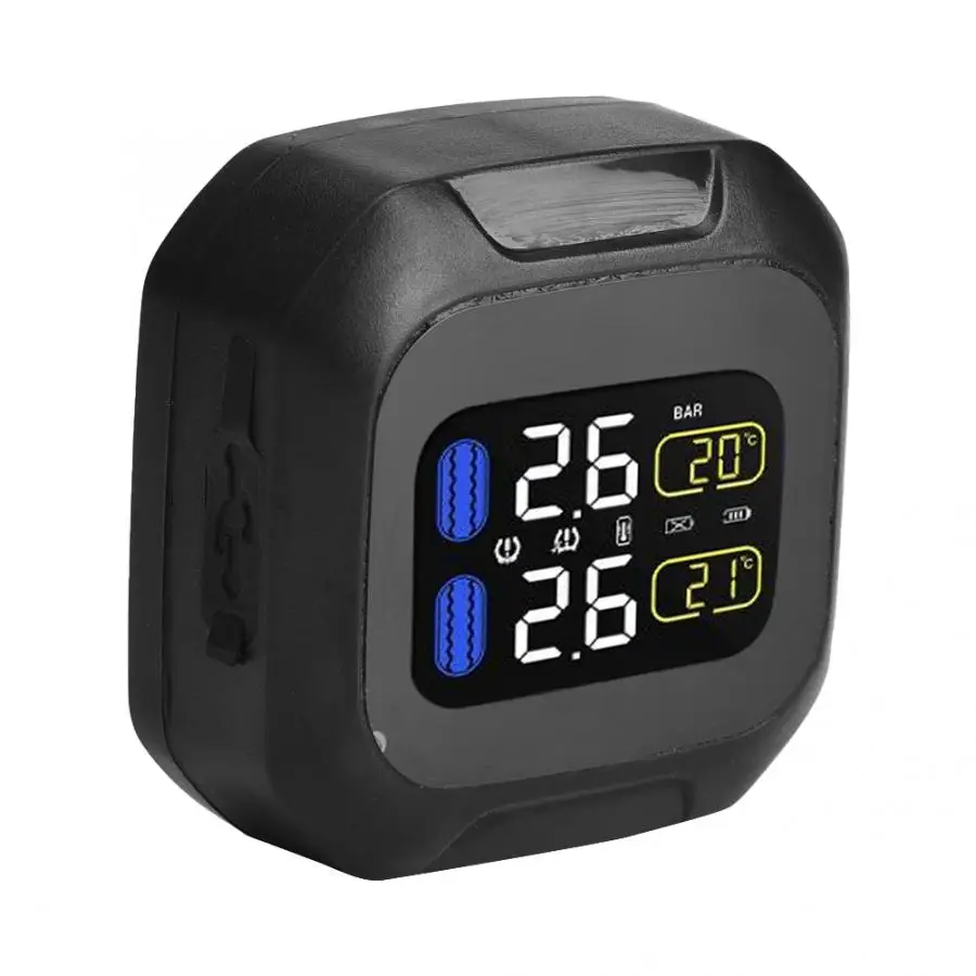 Система контроля давления в шинах мотоцикла беспроводной датчик TPMS с 2 внешними датчиками s экономия топлива предсказание утечки воздуха