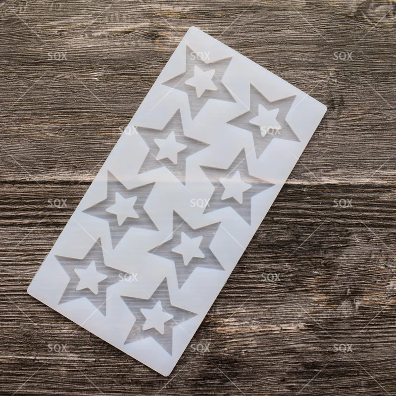 Бесплатная доставка форма для шоколада помадки звезды силиконовая инструменты