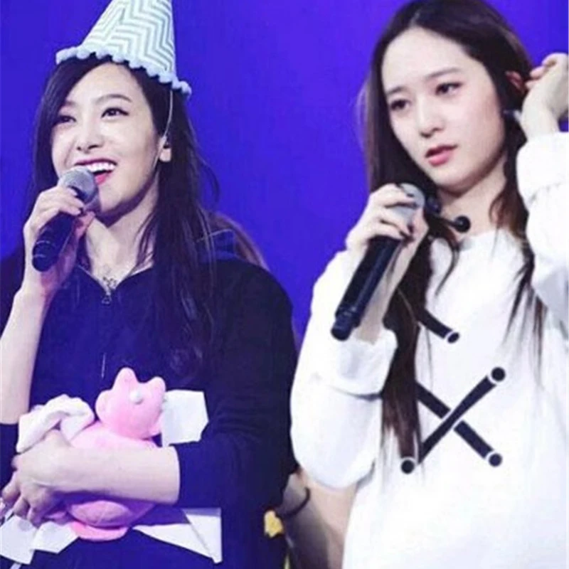 Youpop KPOP FX F(X) с капюшоном в виде альбома Krystal повседневные хлопковые толстовки