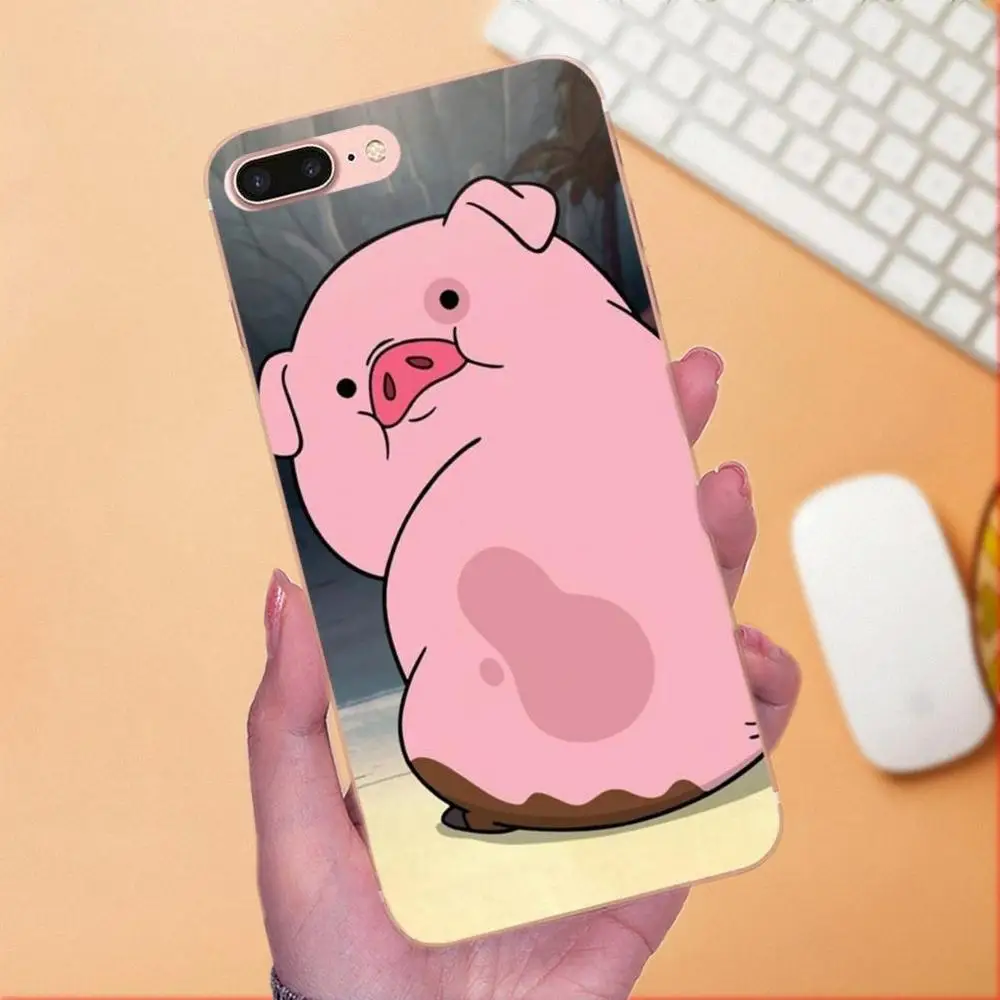 Мягкий защитный чехол из ТПУ для Samsung Galaxy Note 5 8 9 S3 S4 S5 S6 S7 S8 S9 S10 mini Edge Plus Lite Funny Pig