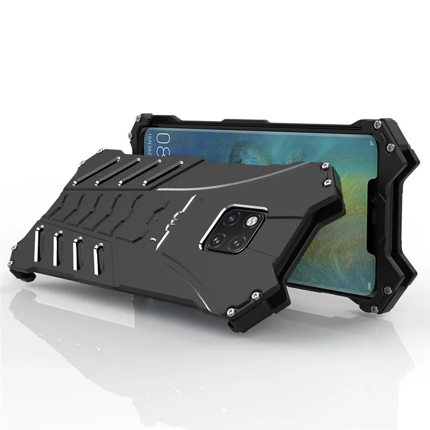 Для Huawei Mate 20 Pro Чехол R-JUST Бэтмен Роскошный Алюминиевый металлический чехол для