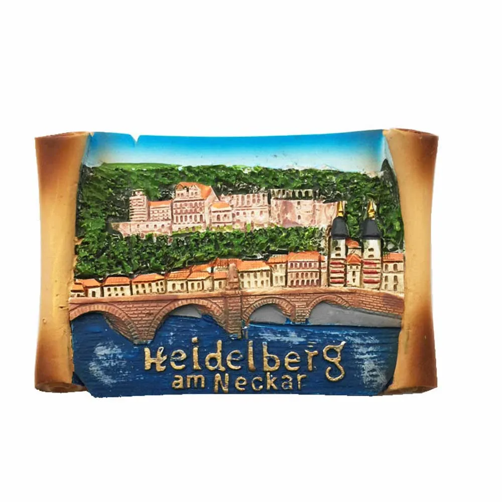 Магнитная наклейка для холодильника Lychee Life Heidelberg старинный мост креативный