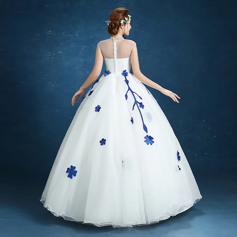 Trajes De Quinceaneras 2021 Новое платье без рукавов с высоким воротом Длинные бальные Платья